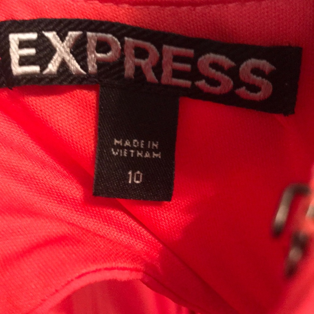 Express Spaghetti Strap Dress Coral Size 10 - Picture 3 of 3
